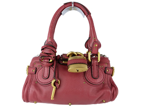Chloe Chloe Mini Paddington Handbag Red Leather
