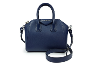 SOLD OUT Givenchy Antigona Mini Leather Satchel Bag in Dark Blue