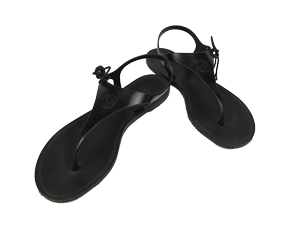 Gucci Black Side Tide Sandals