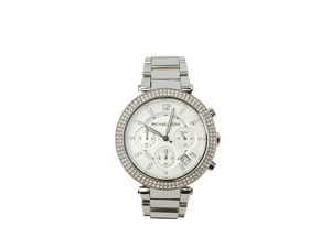 Michael Kors Parker Silver Tone Watch MK5353 
