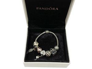 Pandora Pandora Silver Bracelet With 7 Charm